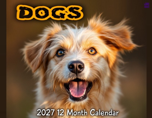 DOGS 2027 12 Month Calendar