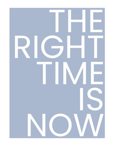 The Right Time is Now - Dot Journal - Shades of Periwinkle
