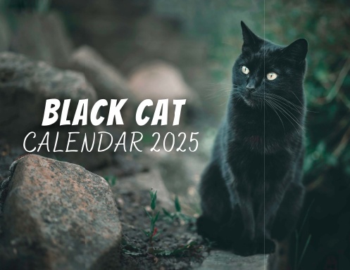 Black Cat Calendar 2025