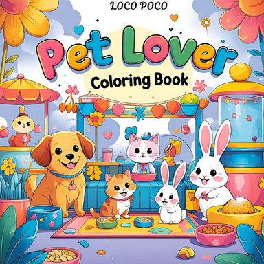 Pet Lovers Paradise Coloring Book
