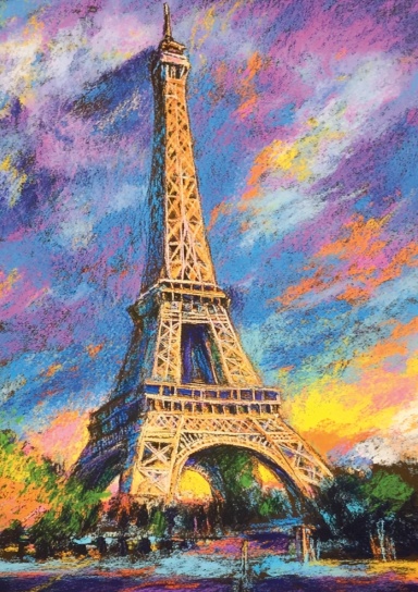 Graph in Style - Graphing Notebook, Eiffel Tower, 200 pages