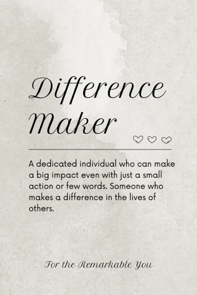 Difference Maker