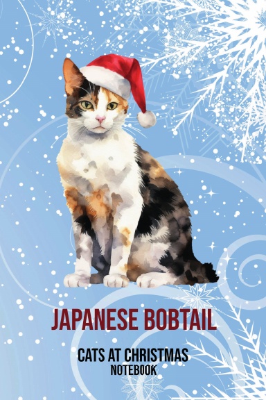 Cats at Christmas Notebook: Japanese Bobtail