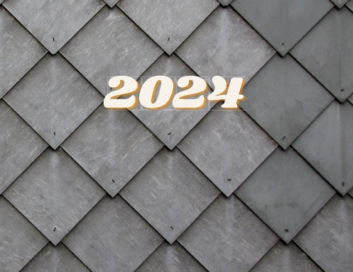 2024 Yearly Planner with Tiled Cover