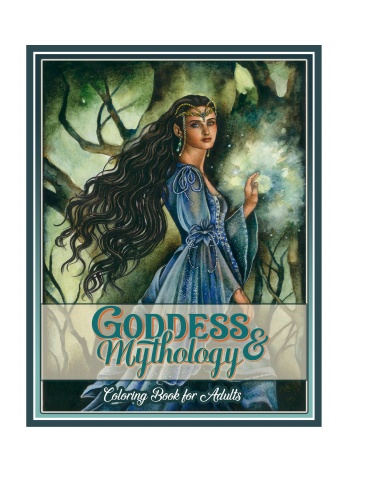 Goddess and Mythology Coloring Book for Adults: Giant Super Jumbo Features 100 Beautiful Goddess Women Coloring Pages for Stress Relief (Book Edition:2)