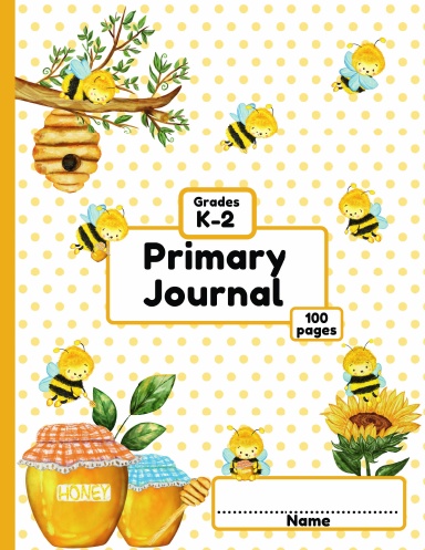 Bumble Bees & Honey Primary Journal (Right-Handed Version)