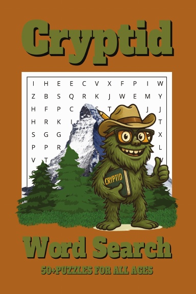 Cryptid Word Search Book