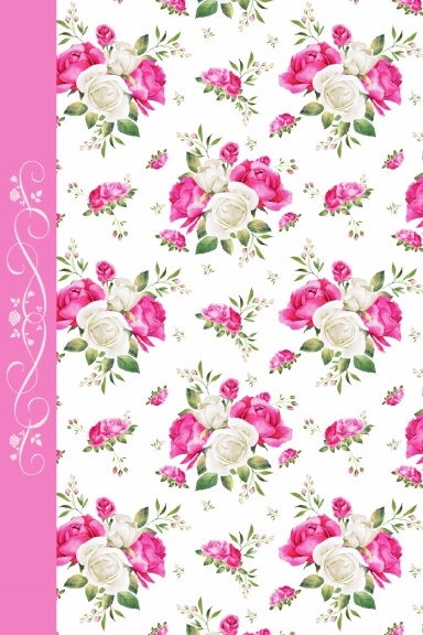 Pink and White Roses Journal Notebook
