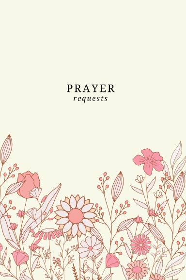 Floral Prayer Request Journal - Soft Cover