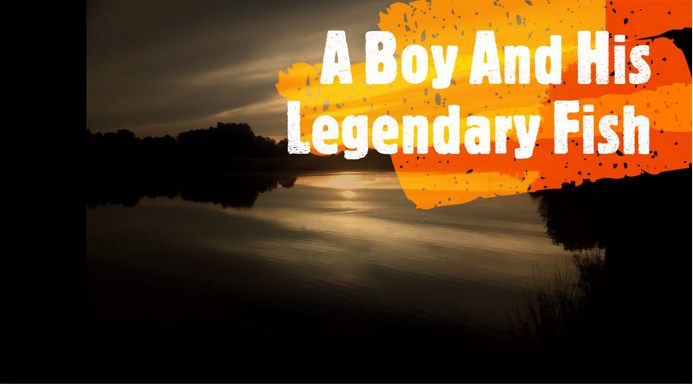 Boy's fishing dream
