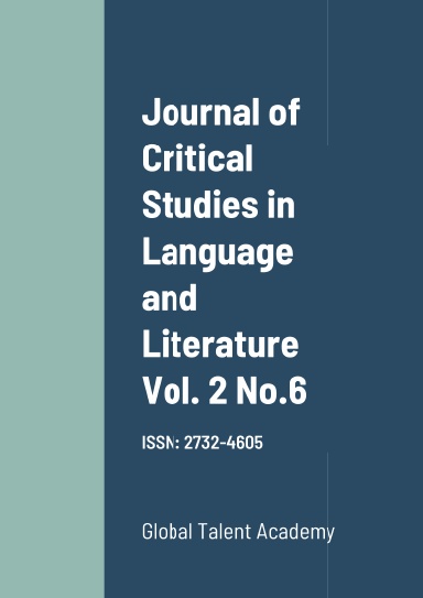 Journal of Critical Studies in Language and Literature Vol.2 No. 6