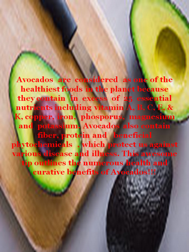 Amazing  Vital  Health  Benefits of Avocados