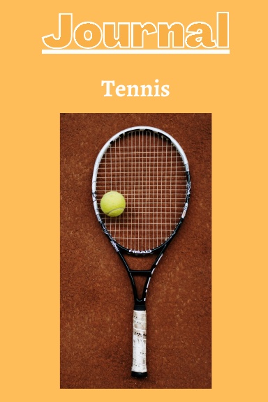 Tennis Journal with a peach background