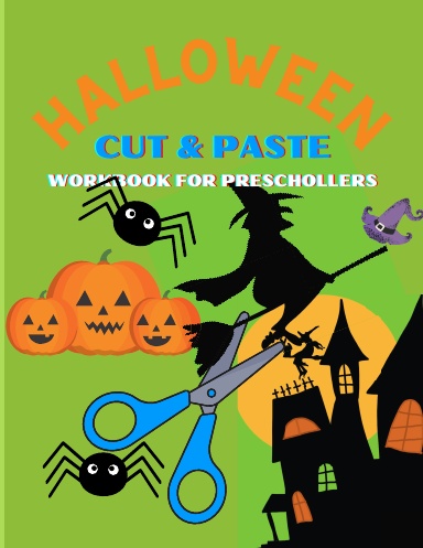 Halloween Cut and Paste Workbook for Preschoolers