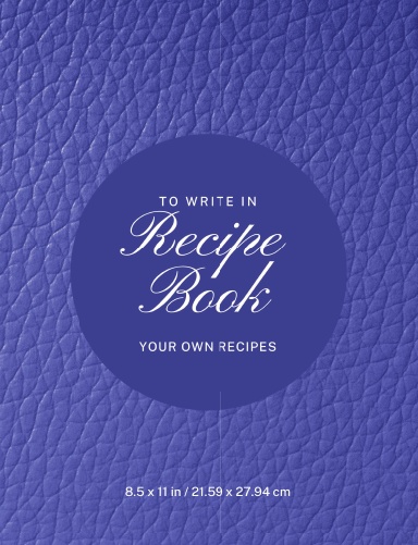 Blank Cookbook for British Traditional Meals