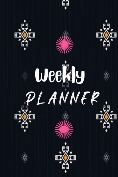 Undated weekly planner: weekly goal Notebook with spiral binding