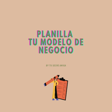 Planilla modelo de negocio para completar