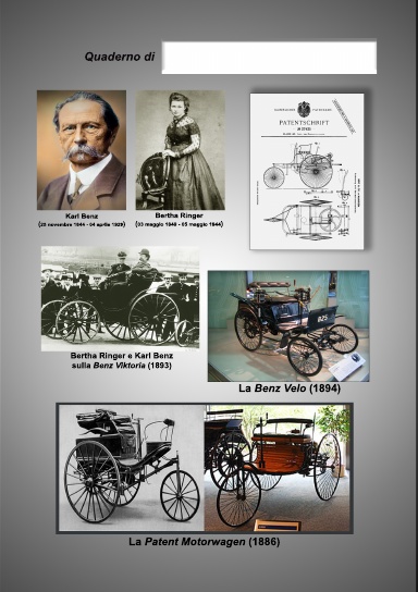 Karl Benz - Quaderno con pagine bianche