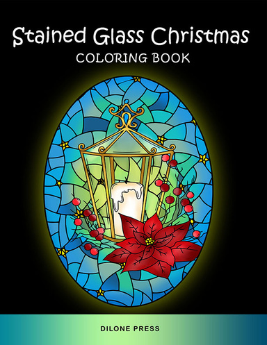 Stained Glass Christmas Coloring Book