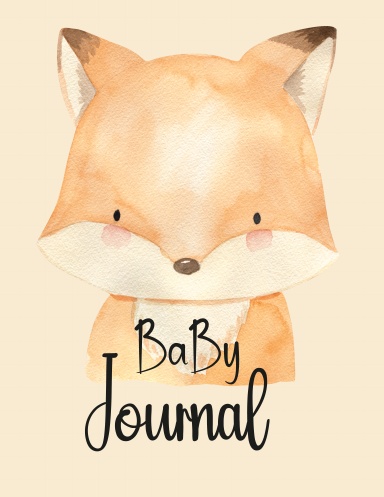 Pink Baby Fox Journal 8.5x11 120pps