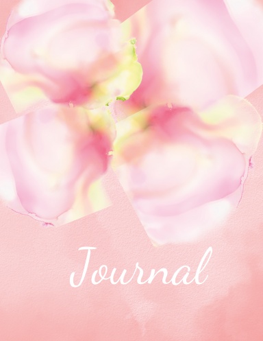 Pink and Yellow Flower Journal 8.5x11 120pps