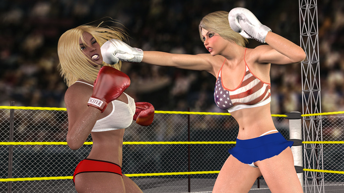 Angelina vs Celine boxing