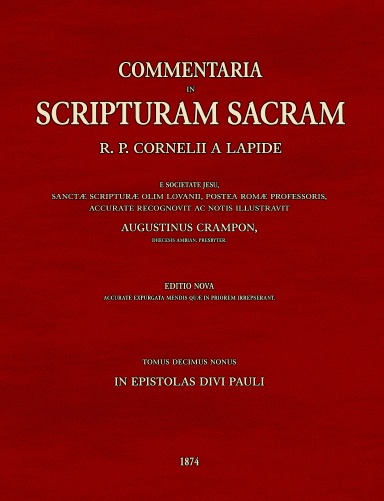 Commentaria in Scripturam Sacram T19, in Epistolas Divi Pauli