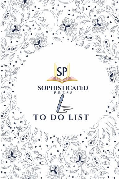 Sophisticated Press Blue Paisley To Do List Booklet