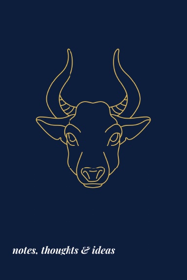 Taurus Bull Zodiac Notebook
