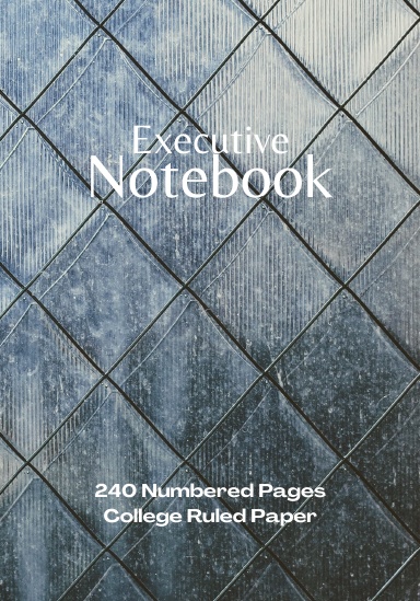 Coil Bound College Ruled Executive Notebook with Numbered Pages
