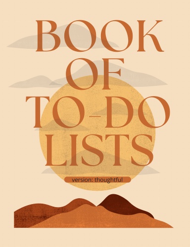 Book of To-Do Lists