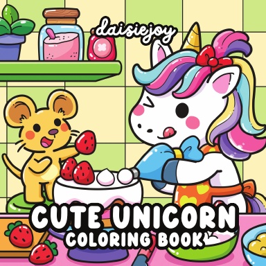 Cute Unicorn Coloring Book