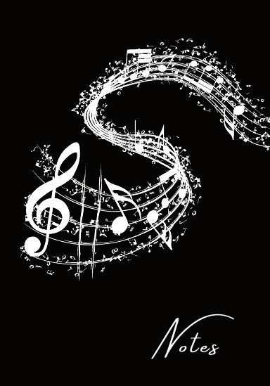 Musical Notes A5 Notebook Hardback