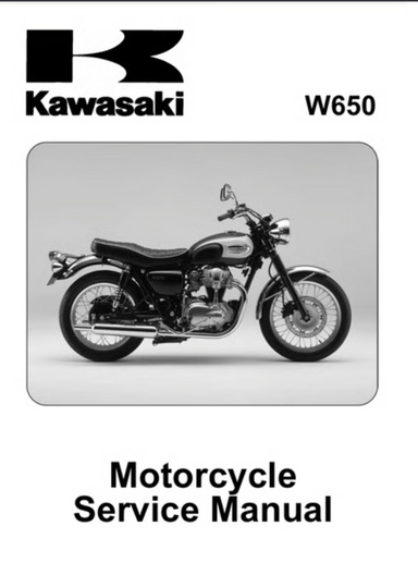 KAWASAKI W650 サービスマニュアル