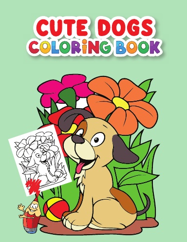 Cute Dogs Coloring Book