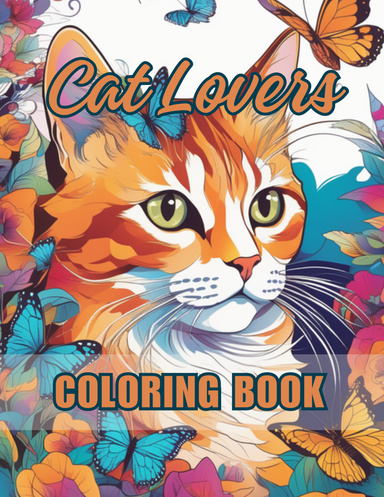 Cat Lovers Coloring Book