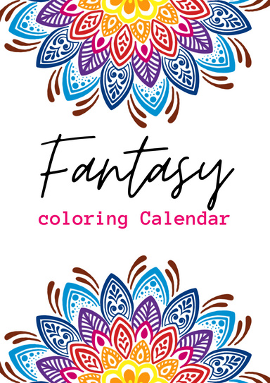 Fantasy Coloring Calendar