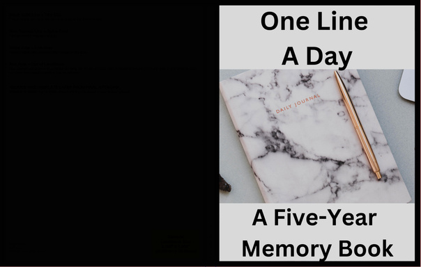 One Line   A Day  A Five-Year  Memory Book