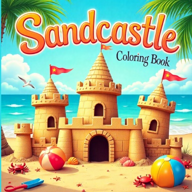 Sandcastle Coloring Book