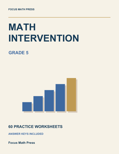 Math Intervention Practice Pack Grade 5