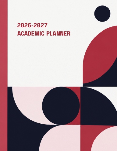 2026-2027 Academic Planner for College Students (Red Dot Grid)