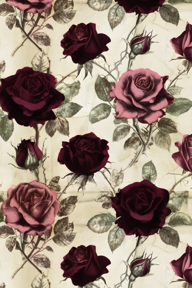 Antique Roses Journal | Spiral Lined Notebook for Writing, Notes & Journaling
