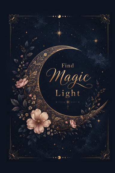 Magic Light Moon Phase Guided Journal (spiral)