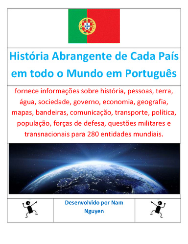 História Abrangente de Cada País em todo o Mundo em Português
