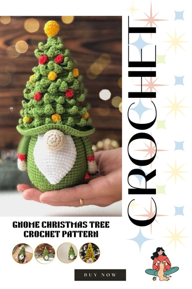 Gnome Christmas Tree Crochet Pattern - Create Whimsical Holiday Decor!
