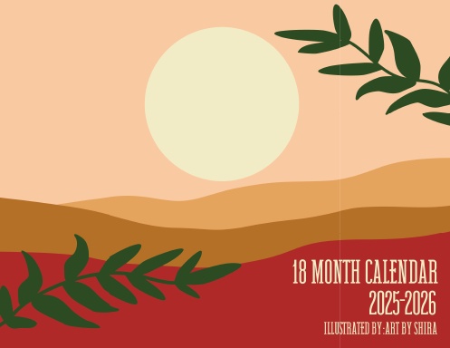 Western Style Calendar 2025-2026