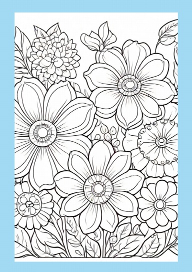 Flowers Coloring Book