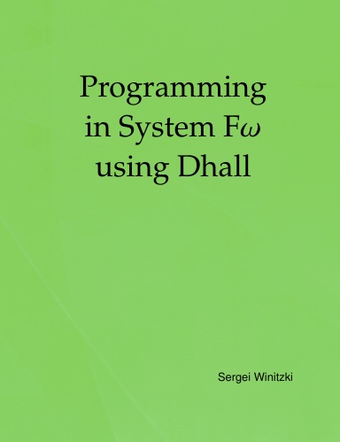 Programming in System Fω using Dhall