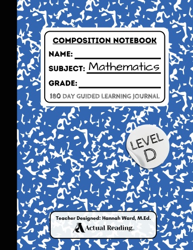 Level D Mathematics Guided Learning Journal