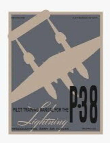 Pilot training manual for the Lightning P-38